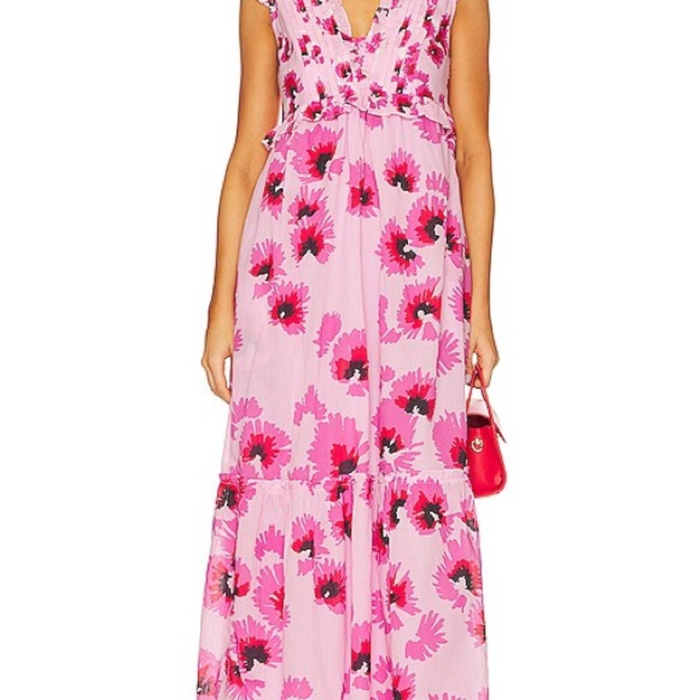Banjanan Pink Floral Maxi Dress